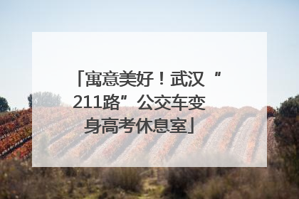 寓意美好！武汉“211路”公交车变身高考休息室