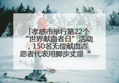 孝感市举行第22个“世界献血者日”活动，150名无偿献血志愿者代表用脚步丈量“中华孝爱第一山”