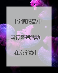 宁夏精品中国行系列活动在京举办