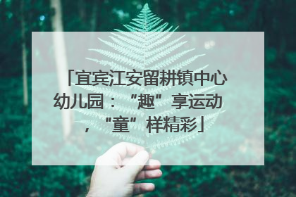 宜宾江安留耕镇中心幼儿园：“趣”享运动，“童”样精彩