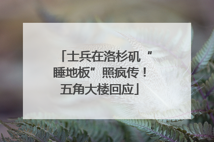 士兵在洛杉矶“睡地板”照疯传！五角大楼回应