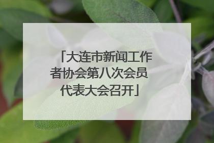 大连市新闻工作者协会第八次会员代表大会召开