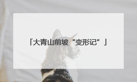 大青山前坡“变形记”