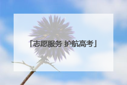 志愿服务 护航高考
