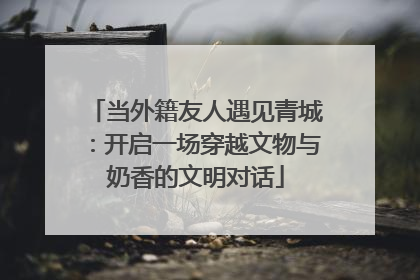 当外籍友人遇见青城：开启一场穿越文物与奶香的文明对话