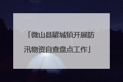 微山县驩城镇开展防汛物资自查盘点工作