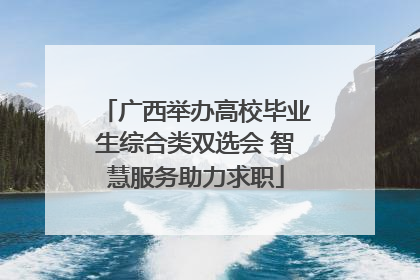 广西举办高校毕业生综合类双选会 智慧服务助力求职