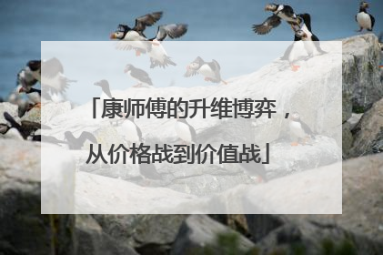 康师傅的升维博弈，从价格战到价值战