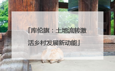 库伦旗：土地流转激活乡村发展新动能