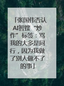 张国伟否认AI智搜“炒作”标签：骂我的大多是同行，因为我做了别人做不了的事