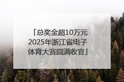 总奖金超10万元 2025年浙江省电子体育大赛圆满收官