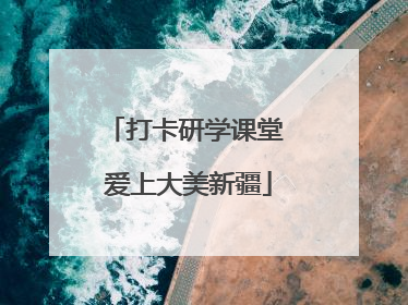 打卡研学课堂 爱上大美新疆
