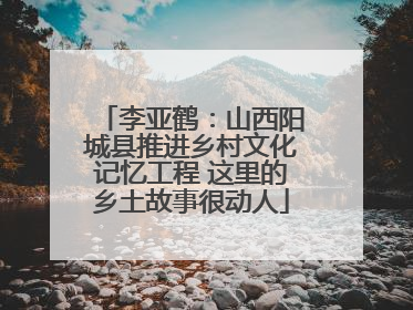 李亚鹤：山西阳城县推进乡村文化记忆工程 这里的乡土故事很动人