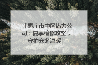 枣庄市中区热力公司：夏季检修攻坚，守护寒冬温暖