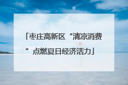 枣庄高新区“清凉消费”点燃夏日经济活力