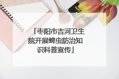 枣阳市吉河卫生院开展蜱虫防治知识科普宣传
