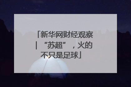 新华网财经观察｜“苏超”，火的不只是足球