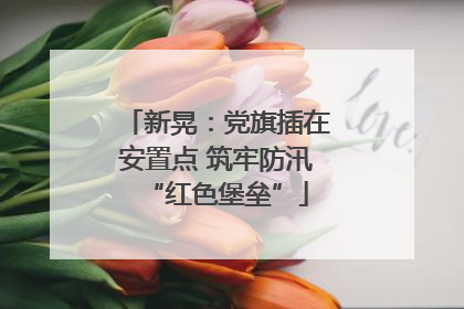新晃：党旗插在安置点 筑牢防汛“红色堡垒”