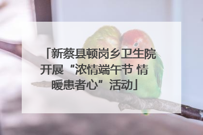 新蔡县顿岗乡卫生院开展“浓情端午节 情暖患者心”活动