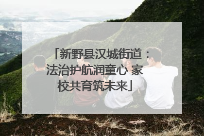 新野县汉城街道：法治护航润童心 家校共育筑未来
