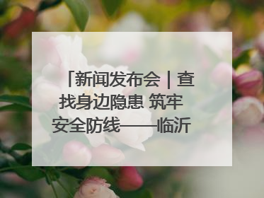 新闻发布会｜查找身边隐患 筑牢安全防线——临沂部署开展第24个安全生产月活动