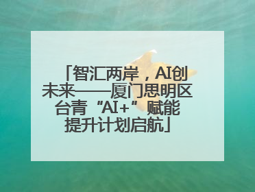 智汇两岸，AI创未来——厦门思明区台青“AI+”赋能提升计划启航