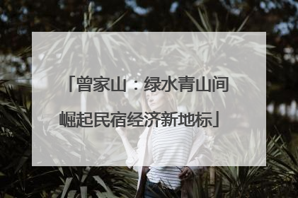 曾家山：绿水青山间崛起民宿经济新地标