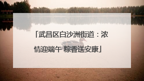 武昌区白沙洲街道：浓情迎端午 粽香送安康
