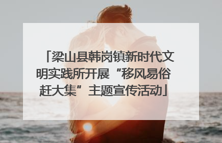 梁山县韩岗镇新时代文明实践所开展“移风易俗赶大集”主题宣传活动