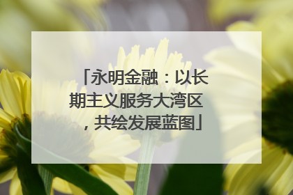 永明金融：以长期主义服务大湾区，共绘发展蓝图
