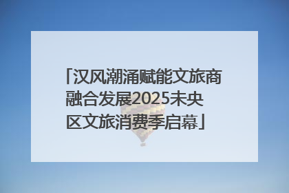 汉风潮涌赋能文旅商融合发展2025未央区文旅消费季启幕