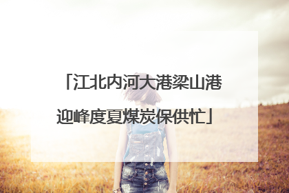 江北内河大港梁山港迎峰度夏煤炭保供忙