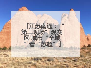江苏南通：“第二现场”观赛区 城市“全域”看“苏超”