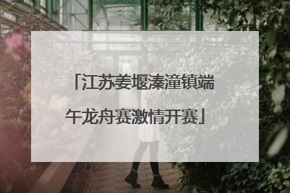 江苏姜堰溱潼镇端午龙舟赛激情开赛