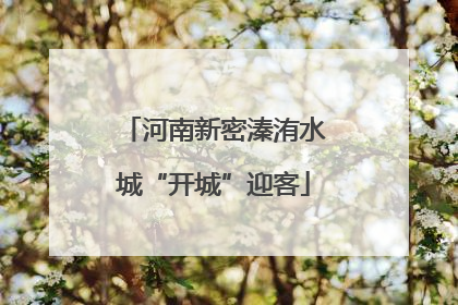 河南新密溱洧水城“开城”迎客