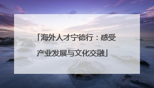 海外人才宁德行：感受产业发展与文化交融