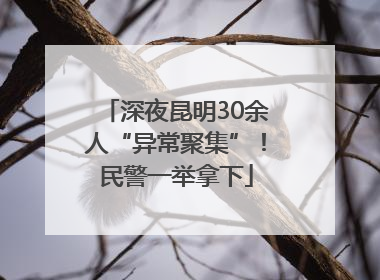深夜昆明30余人“异常聚集”！民警一举拿下