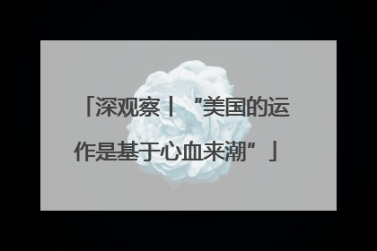 深观察丨“美国的运作是基于心血来潮”