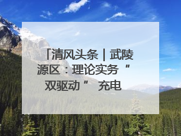 清风头条｜武陵源区：理论实务“双驱动 ” 充电赋能“增才干”