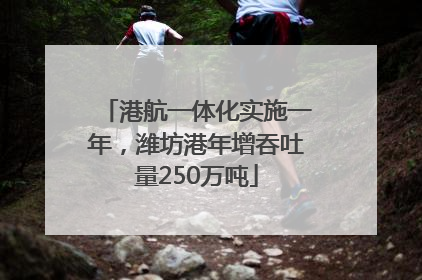 港航一体化实施一年，潍坊港年增吞吐量250万吨