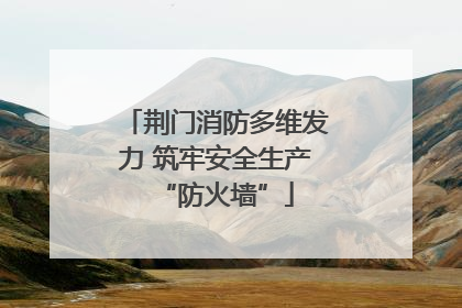 荆门消防多维发力 筑牢安全生产“防火墙”
