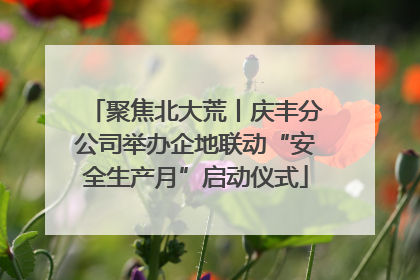 聚焦北大荒丨庆丰分公司举办企地联动“安全生产月”启动仪式