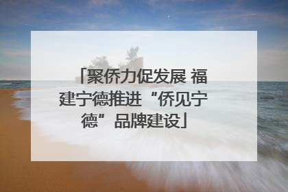 聚侨力促发展 福建宁德推进“侨见宁德”品牌建设