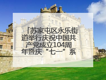 苏家屯区永乐街道举行庆祝中国共产党成立104周年暨庆“七一”系列活动