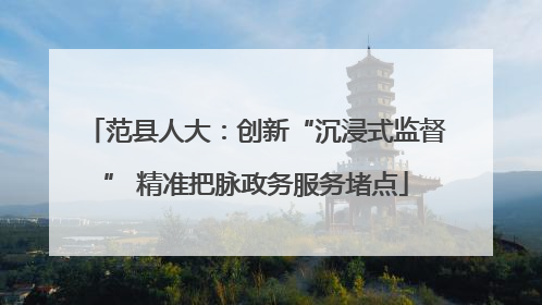 范县人大：创新“沉浸式监督” 精准把脉政务服务堵点