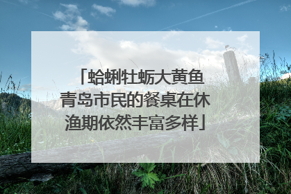 蛤蜊牡蛎大黄鱼 青岛市民的餐桌在休渔期依然丰富多样