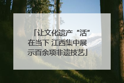 让文化遗产“活”在当下 江西集中展示百余项非遗技艺