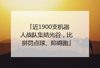 近1900支机器人战队集结光谷，比拼罚点球、障碍跑