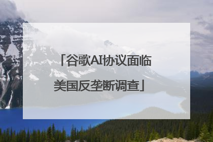 谷歌AI协议面临美国反垄断调查