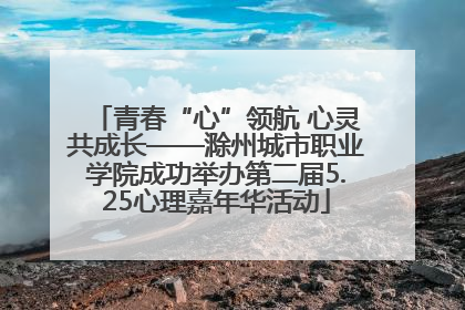 青春“心”领航 心灵共成长——滁州城市职业学院成功举办第二届5.25心理嘉年华活动